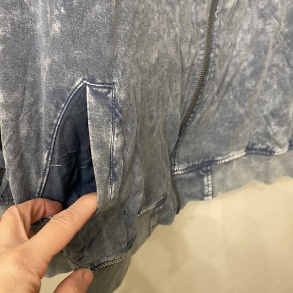 Torrid Blue Bomber Jacket - Picture 4 of 7